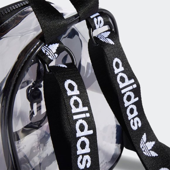 Adidas Transparent Mini Trefoil Backpack Black - Picture 7 of 16
